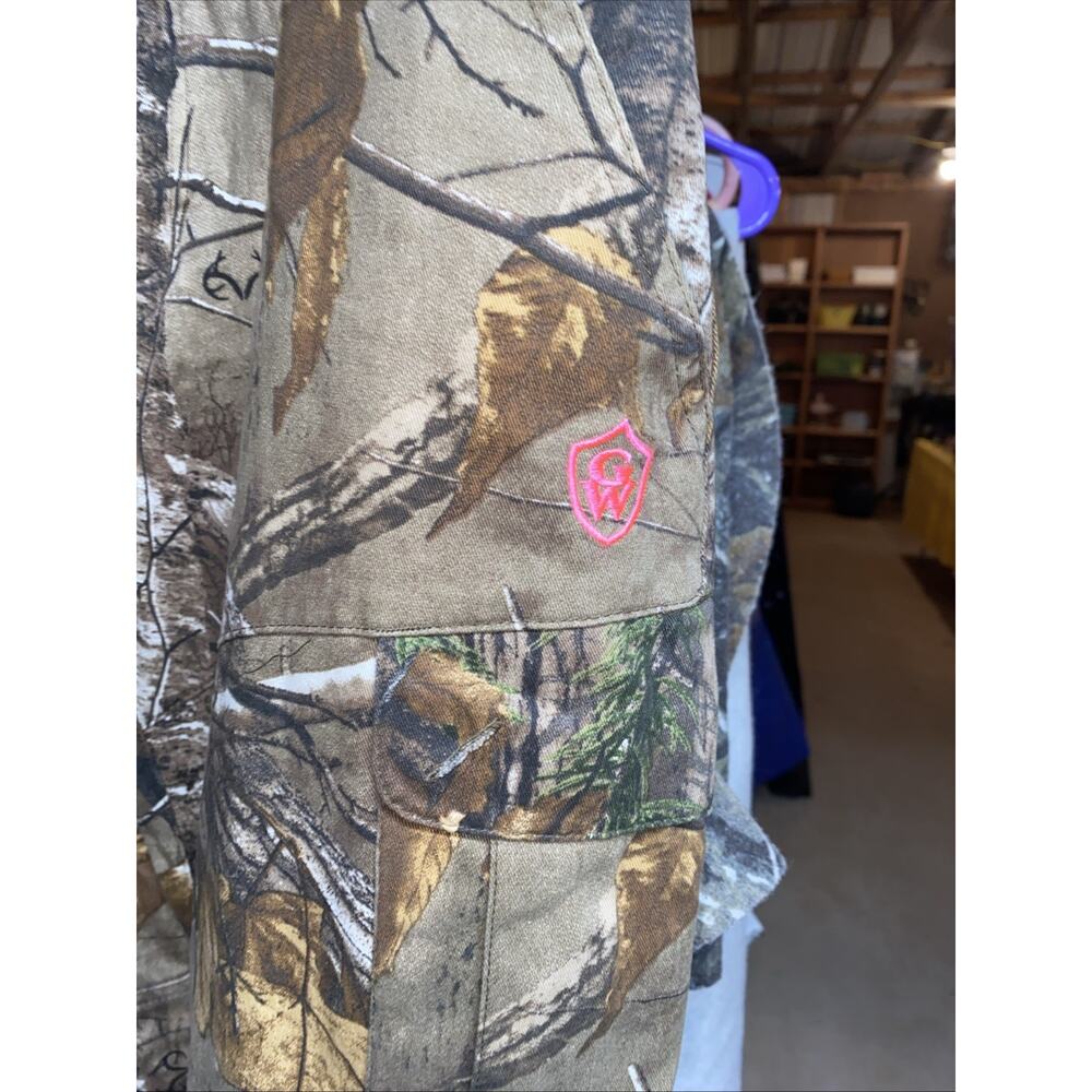 Game Winner Pants Womens Small Realtree Camo Cargo Hunting Outdoor Cotton - Picture 2 of 4